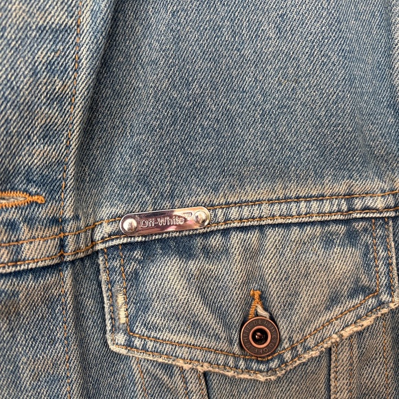 OFF white pink gradient arrows denim jacket - Picture 3 of 7